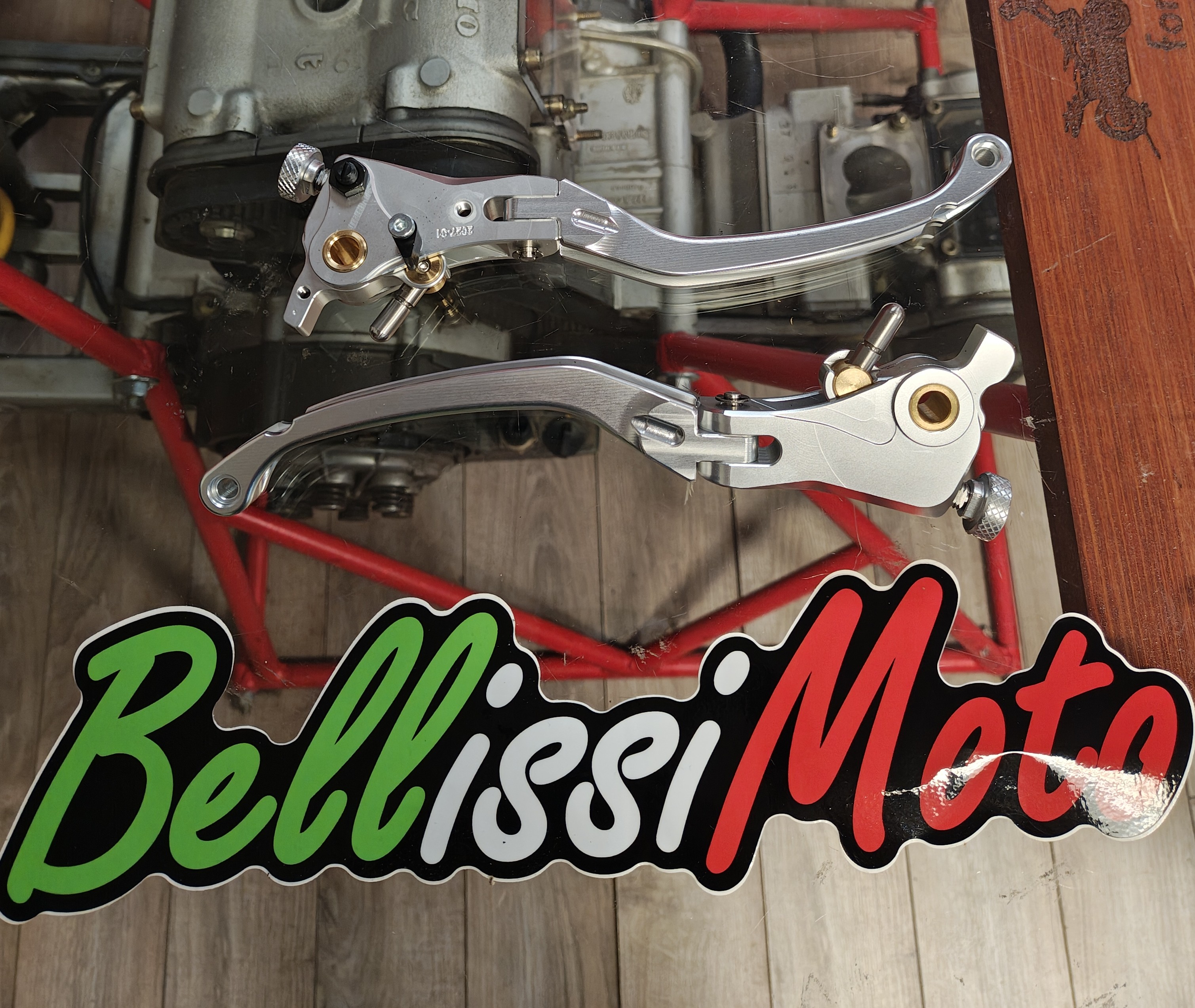 CNC Racing Limited Edition SILVER RACE Folding Adjustable Brake and Clutch Lever Set for Ducati, and MV Agusta F4 RR/RC - 190mm CNC Racing Limited Edition SILVER RACE Folding Adjustable Brake and Clutch Lever Set for Ducati, and MV Agusta F4 RR/RC - 190mm